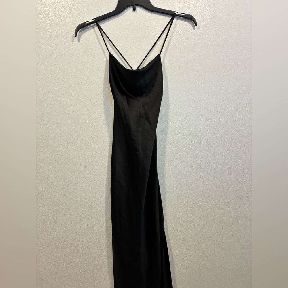 Meshki Black Backless Dress Small